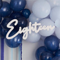 18 White Balloon Arch Sign – product image 1