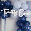 21 White Balloon Arch Sign – product image 1