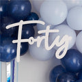 40 White Balloon Arch Sign – product image 1