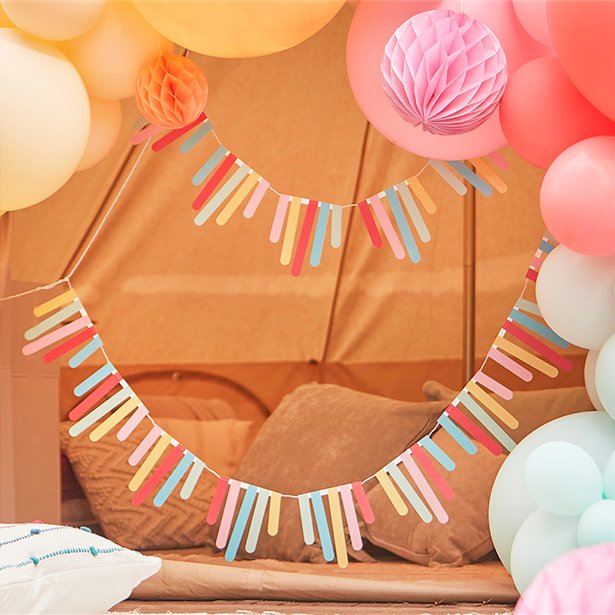 Mix It Up Brights Fringe Bunting – product image 1