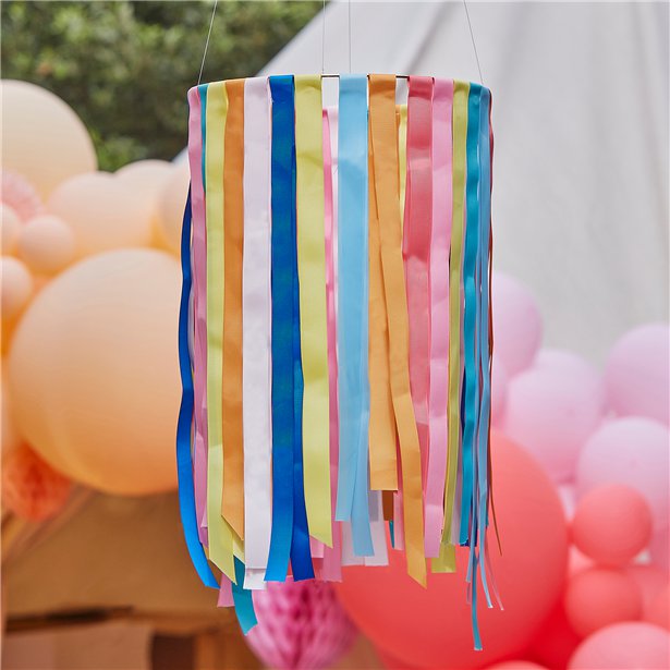Mix It Up Brights Hanging Ribbon Hoop