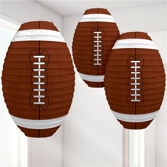 Football Paper Lanterns (3pk)