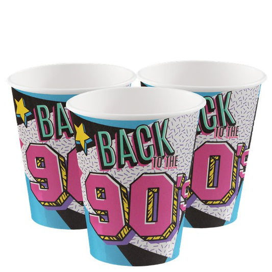90's Paper Cups - 270ml (10pk)