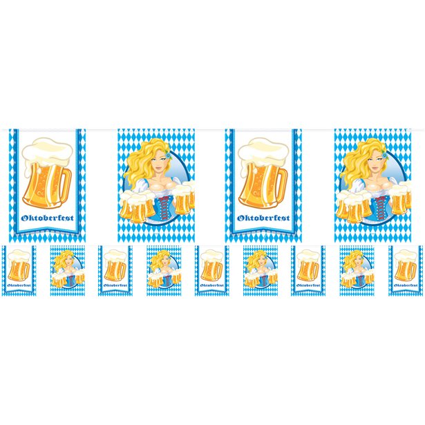 Oktoberfest Beer Mugs Bunting - 10m – product image 1