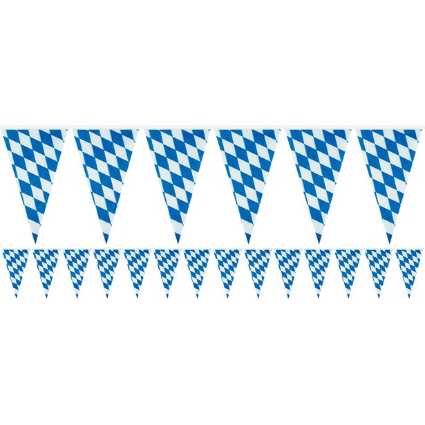 Bavarian Pennant Plastic Bunting - 4m – product image 1