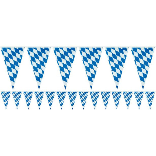Bavarian Pennant Plastic Bunting - 4m – product image 1