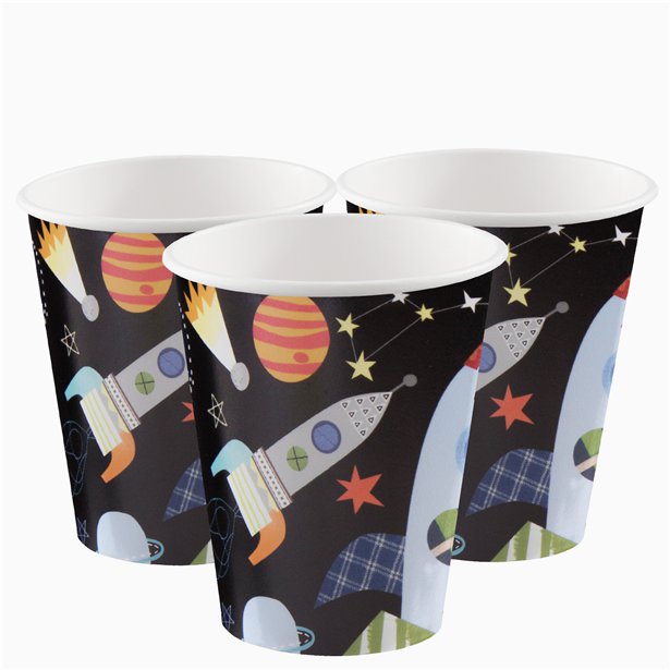 Outer Space Paper Cups - 270ml (8pk) – product image 1