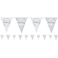 On Your Christening Blue Paper Bunting - 3.7m