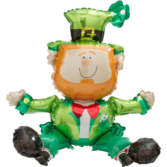 St Patrick's Day Sitting Leprechaun Balloon - 22'' Foil