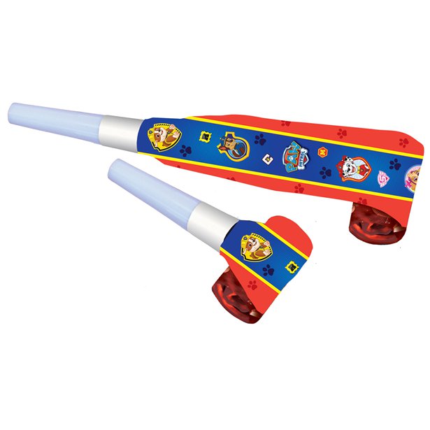 Paw Patrol Paper Party Blowers (8pk) – product image 1