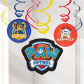 Paw Patrol Swirl Decorations - 60cm (6pk) – product image 1