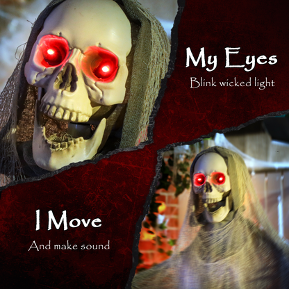 Outsunny 183 cm Life Size Scary Halloween Decorations, Battery Operated