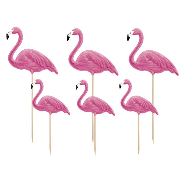 Flamingo Picks - Asst Sizes (6pk) – product image 1