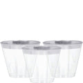 Premium Silver Trim Plastic Tumbler - 266ml (24pk) – product image 1