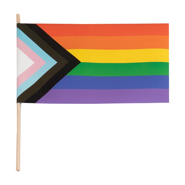 Progress Pride Handwaving Flag (5pk) – product image 1