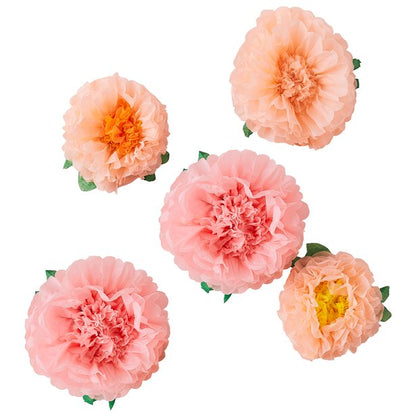 Fluffy Flower Decorations (6pk)