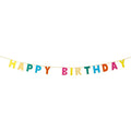 Rainbow Happy Birthday Paper Garland - 3m – product image 1