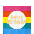Rainbow 'Happy Birthday' Paper Napkins - 33cm (16pk) – product image 1
