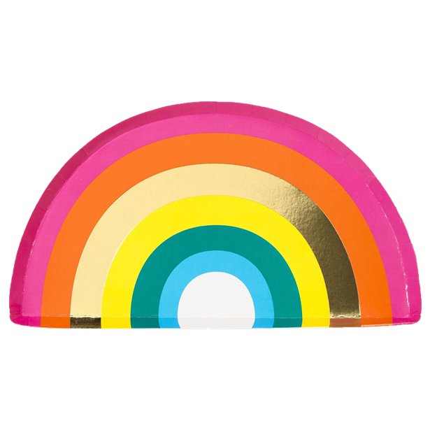 Rainbow Paper Plate - 25cm (12pk) – product image 1