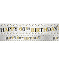 Sparkling Celebration 60th Foil Banner - 2.7m