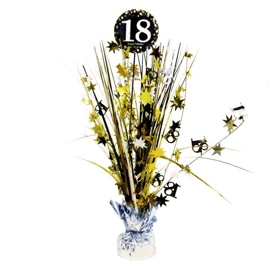 Sparkling Celebration 18th Foil Table Centrepiece - 45cm