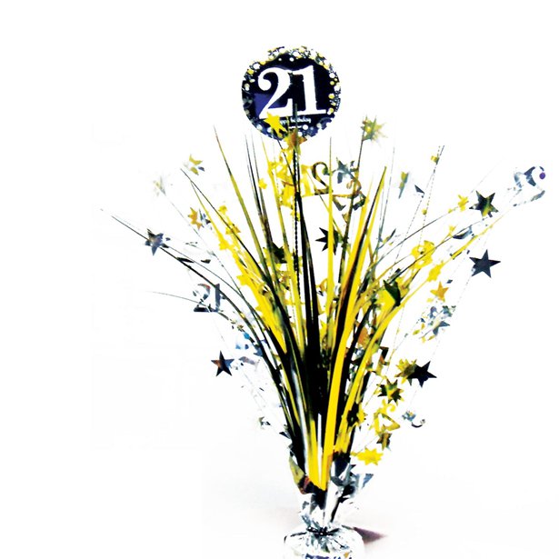 Sparkling Celebration 21st Foil Table Centrepiece - 45cm – product image 1