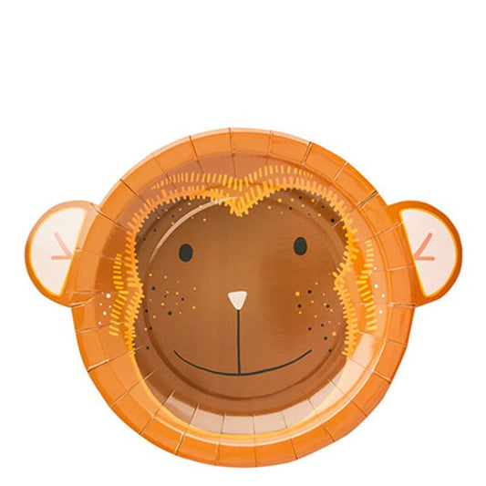 Snappy Monkey Paper Plates (8pk)
