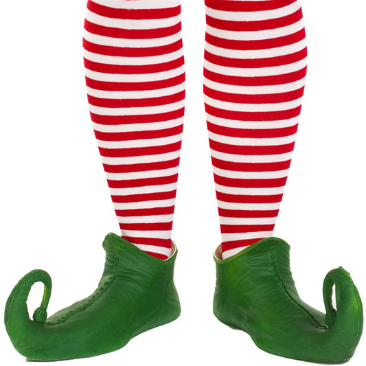 Red & White Striped Socks - Adult