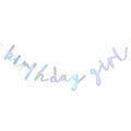 Iridescent 'Birthday Girl' Paper Banner - 2m – product image 1