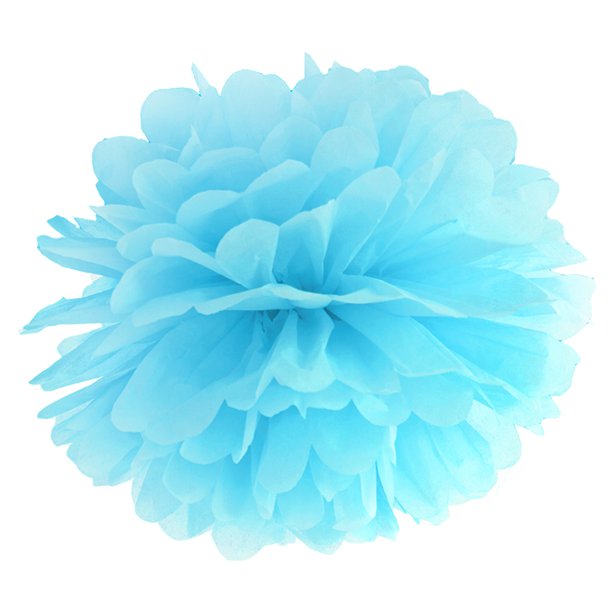 Turquoise Pom Pom Decoration - 25cm – product image 1