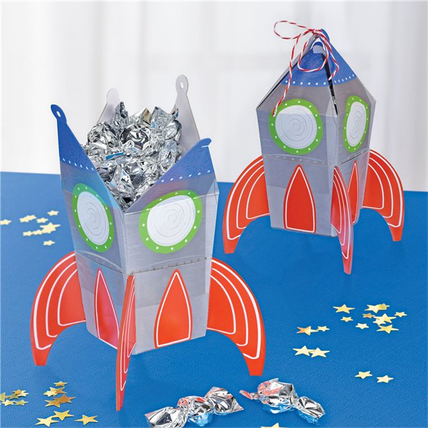 Blast Off Birthday Favour Boxes (8pk) – product image 2