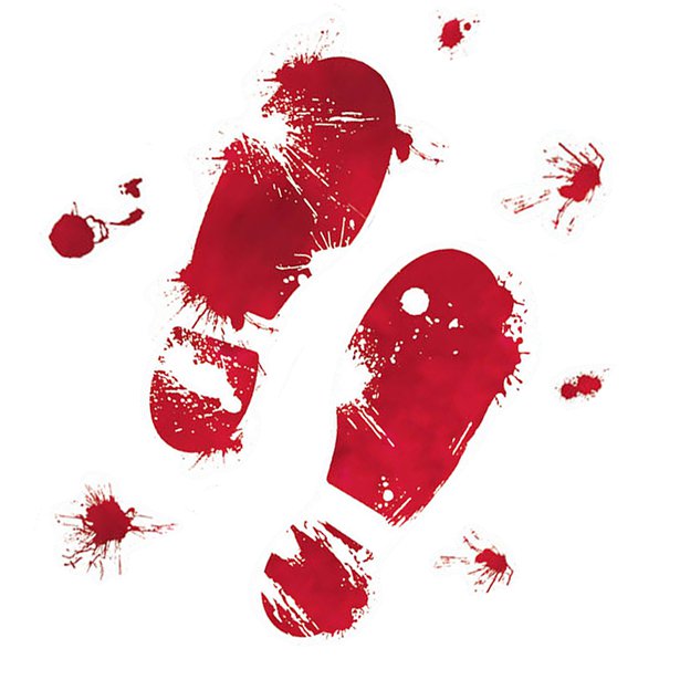 Bloody Footprints Decoration - 61cm (8pcs) – product image 1