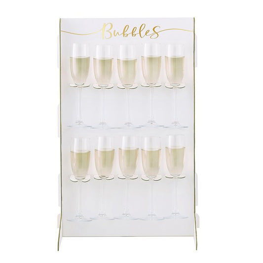 Gold Wedding Prosecco Wall Drinks Holder