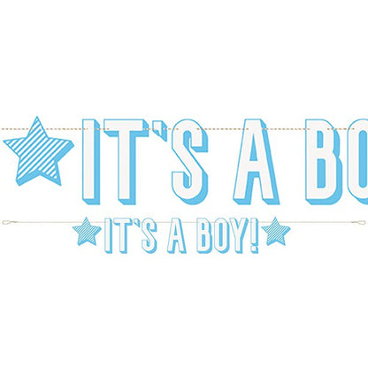 It's A Boy Paper Banner - 1.8m