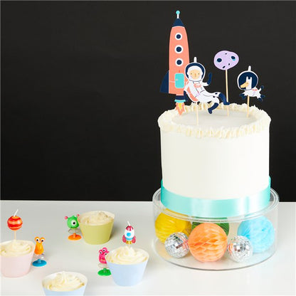 Space Cake Topper Decorations (7pk)