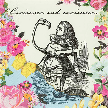 Alice in Wonderland Napkins - 25cm (20pk)