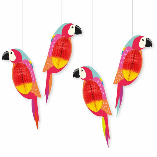 Club Tropicana Honeycomb Parrots (4pk)