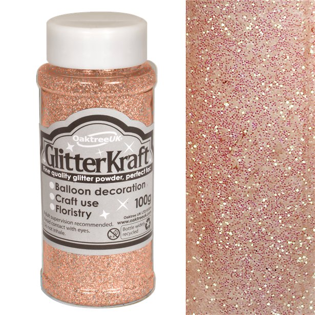 Rose Gold Balloon Glitter - 100g – product image 1