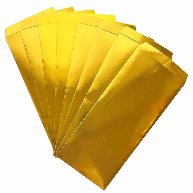 Diwali Gold Money Envelopes (8pk)