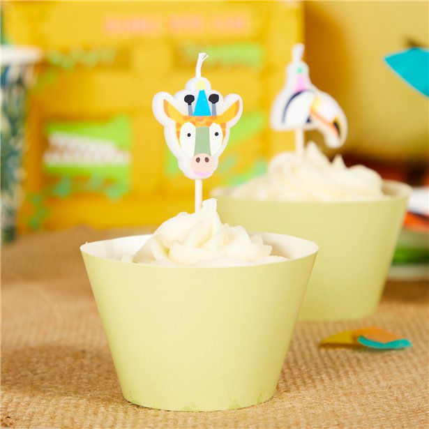 Party Animals Shaped Cake Candles - 6.7cm (5pk)