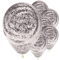 Graffiti Marble Black Balloons - 12" Latex (25pk) – product image 1