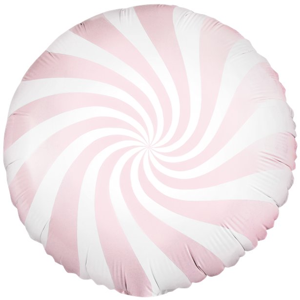 Light Pink Candy Swirl Foil Balloon - 18" – product image 1