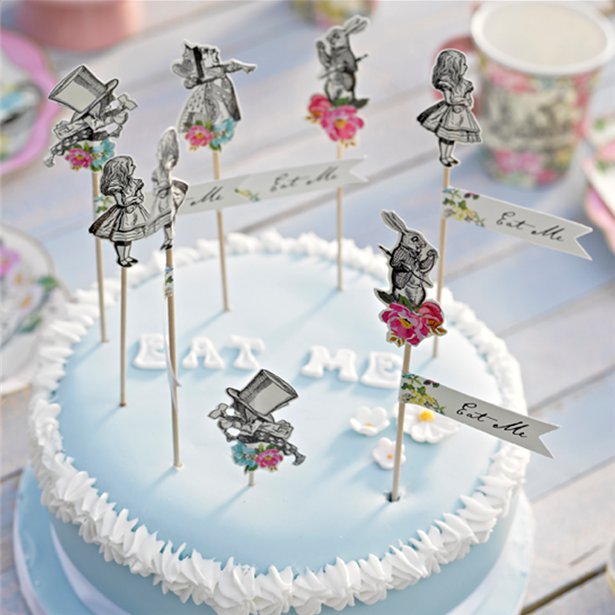 Alice in Wonderland Party Picks - 17cm (12pk) – product image 2