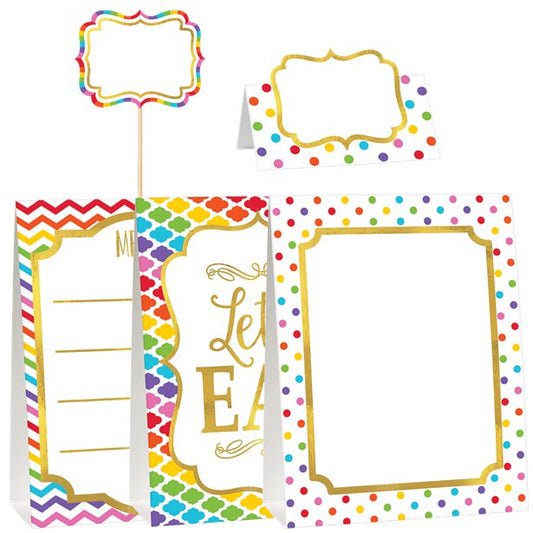 Rainbow Buffet Decorating Kit (12pk)