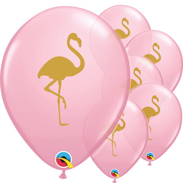 Pink Flamingo Balloons - 11" Latex (25pk)