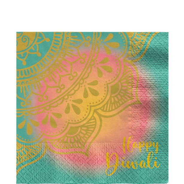 Diwali Luncheon Napkins - 33cm (16pk)
