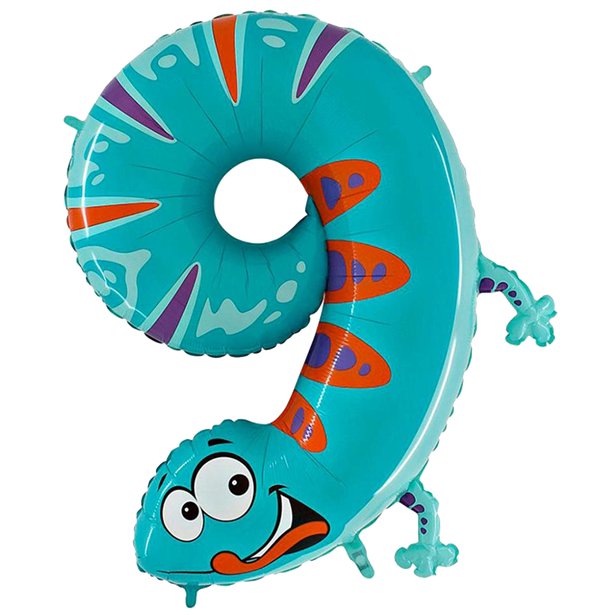 Animal Foil Number Balloons - 40" – number 9 – product image 11