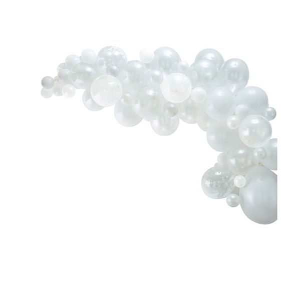 White Balloon Arch - 70 Balloons – product image 3