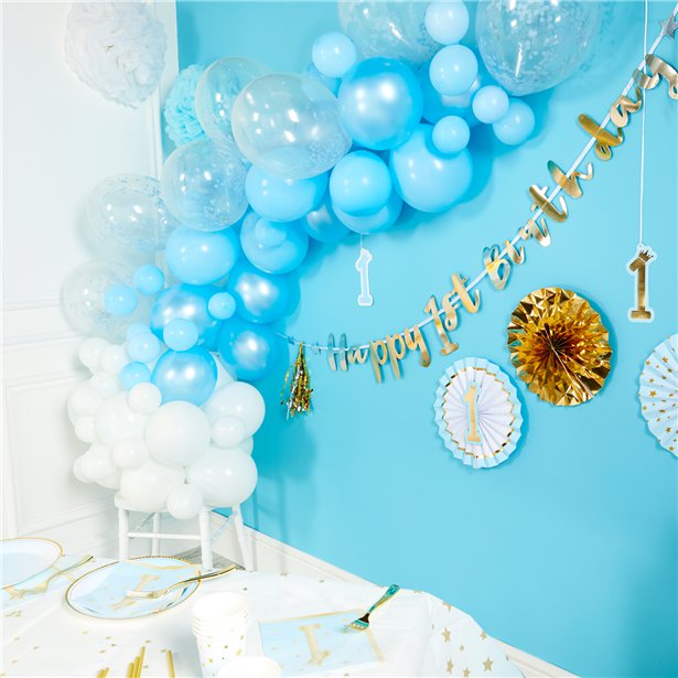 1st Birthday Blue Letter Banner - 1.8m – product image 2