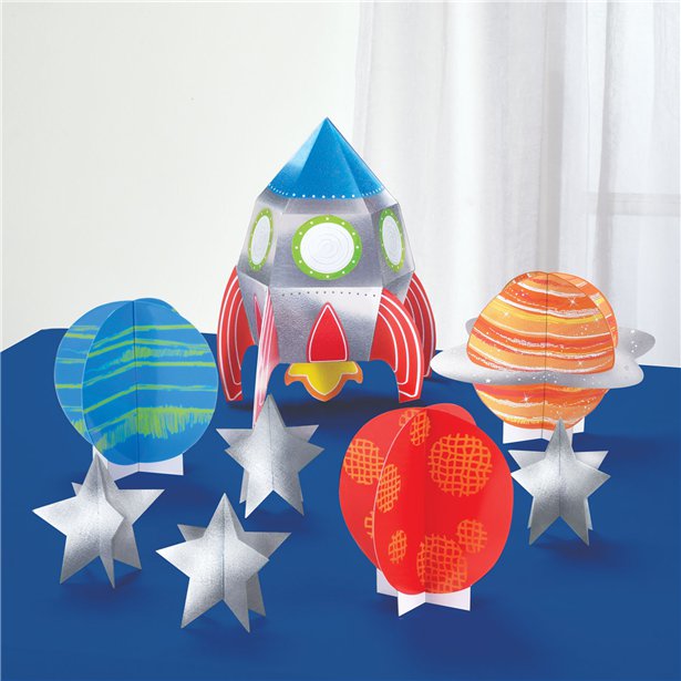 Blast Off Birthday Table Decorating Kit – product image 1
